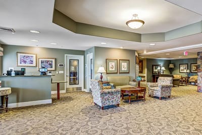 Interior view of a shared lounge area