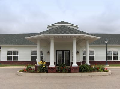 Exterior view of the Eagle Springs facility entrance