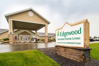 Front entrance of Edgewood Senior Living facility