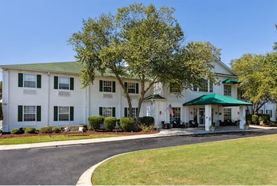 Exterior view of Florence Place with landscaping