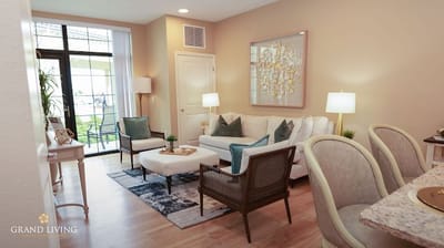 Cozy interior living space with modern decor