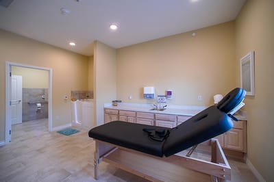Interior view of a medical examination room