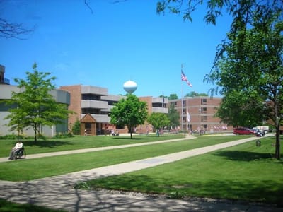 Outdoor view of the Indiana Veterans' Home facility