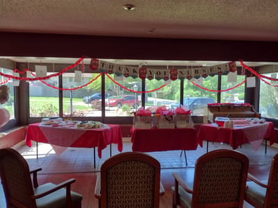 Decorated common area for Nurse Appreciation event