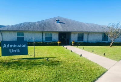 Exterior view of the Admission Unit building
