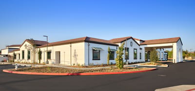 Exterior view of a senior living facility