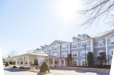 Exterior view of a senior living facility
