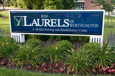 Sign for The Laurels of Worthington facility