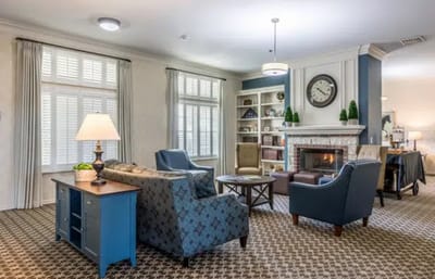 Interior living area with comfortable seating