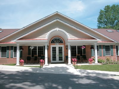 Exterior view of Brooke Grove Retirement Village entrance