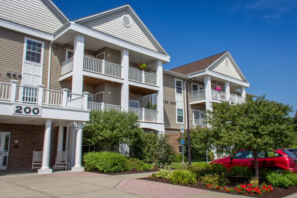 Exterior view of Conifer Village at Ithaca