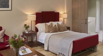 Cozy bedroom in a senior living facility