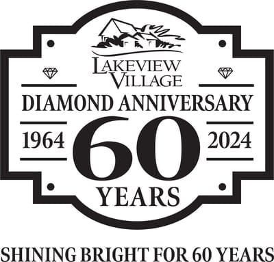 Diamond anniversary logo of Lakeview Village
