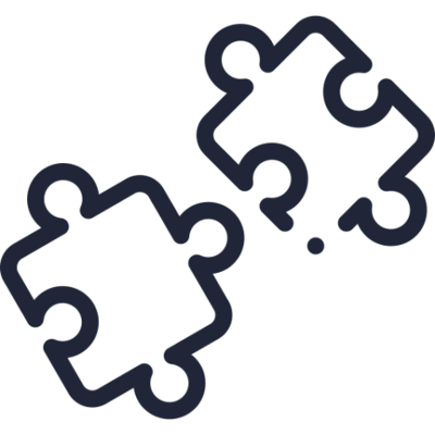 Simple puzzle piece graphic