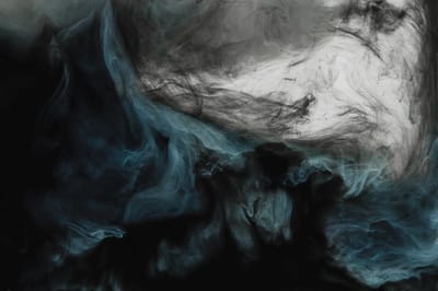 Abstract swirling colors on a dark background
