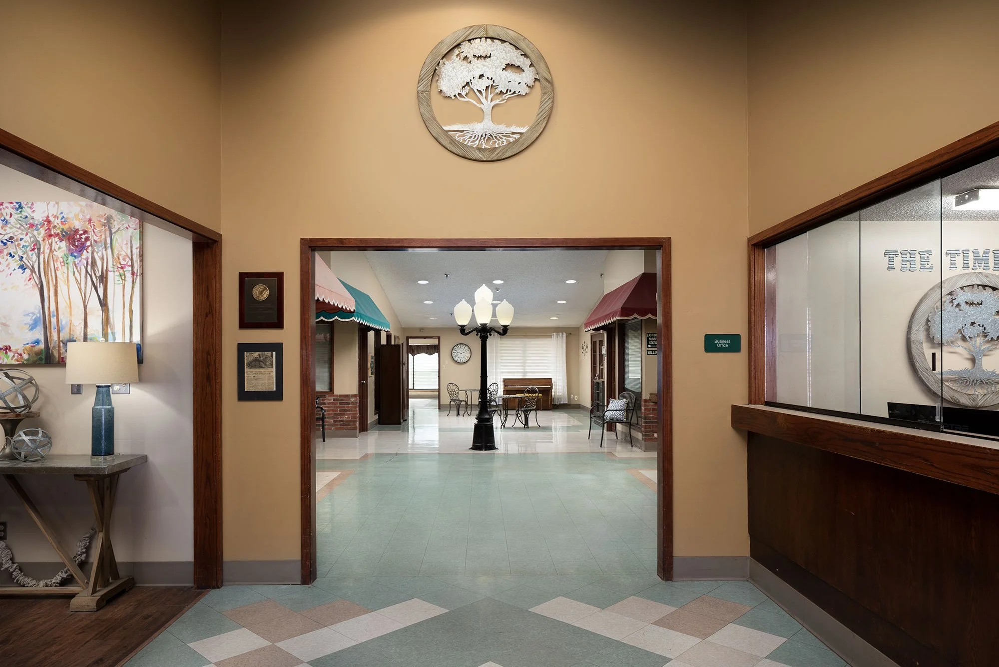 Interior view of the facility's common area