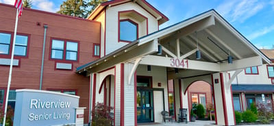 Exterior view of Riverview Senior Living facility