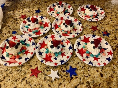 The Inn at Fairview, nursing home in Hudson, NH — Decorated plates of dessert featuring berries and whipped cream