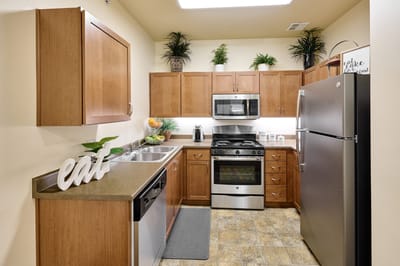 Bright and modern kitchen with ample storage