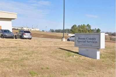 Pathfinder, Inc. Longwood ICF/IID, assisted living in Searcy, AR — Sign for Boone County Special Services on grassy area
