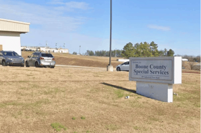 Pathfinder, Inc. Longwood ICF/IID, assisted living in Searcy, AR — Sign for Boone County Special Services on grassy area