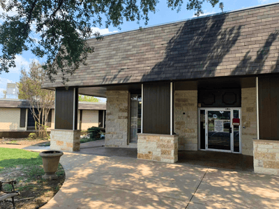 Exterior view of the North Park Health and Rehabilitation Center entrance