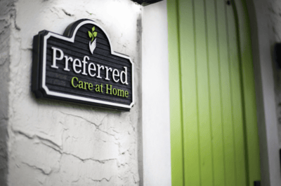 Preferred Care at Home of Southeast Valley, home care in Chandler, AZ — Signage for Preferred Care at Home facility entrance