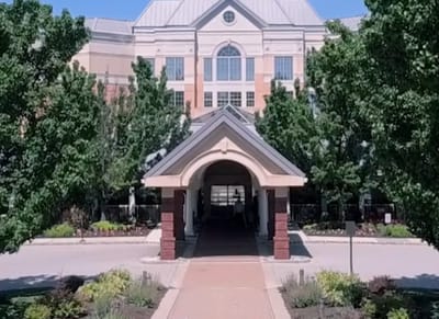 Front entrance of Princeton Windrows with landscaping