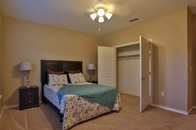 Cozy bedroom with a cozy ambiance