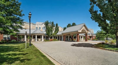 Front entrance of Princeton Windrows nursing home