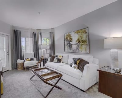 Bright and welcoming lounge area in the facility