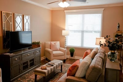 Cozy interior living room with comfortable seating
