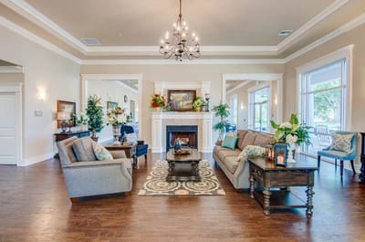 Bright, welcoming common area with comfortable seating
