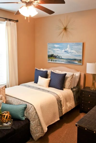 Cozy private resident room with decor