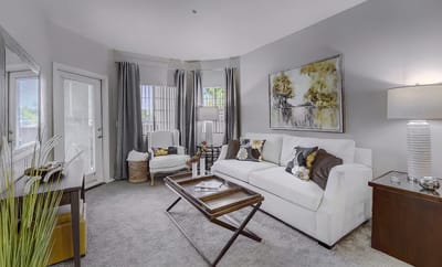 Cozy interior living space with modern decor