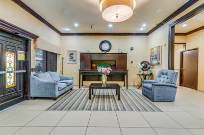 Interior common area with seating and decor