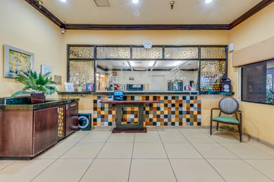 Interior view of the facility reception area