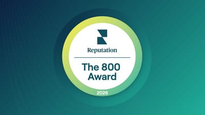 Award logo featuring the text 'The 800 Award'