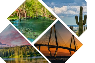 Scenic views of nature and landscapes.