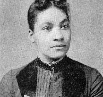 Portrait of a woman in historical attire.