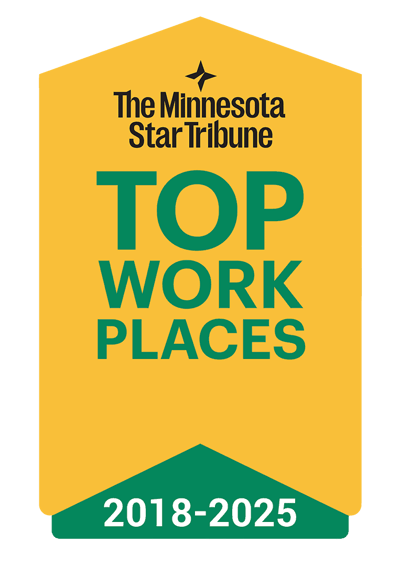 Award badge for top workplaces