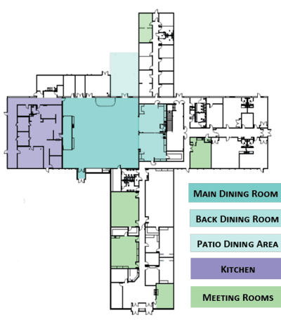 Architectural floor plan of the facility