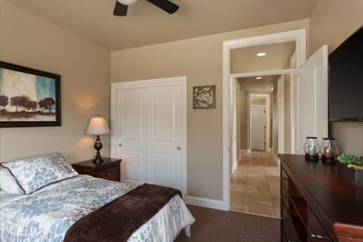 Cozy private room with bed and furnishings