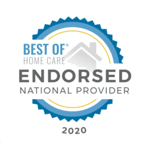 Certification logo for home care services