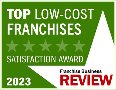 Award badge for franchise satisfaction