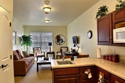 Cozy interior of a resident's living space
