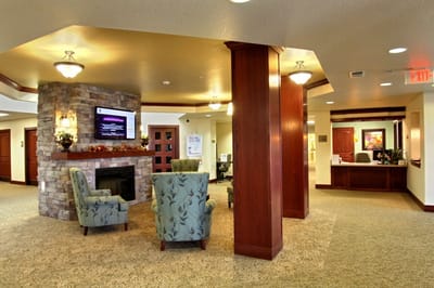 Interior common area with seating and reception