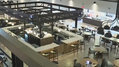Interior dining area with tables and seating
