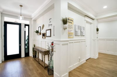 Welcoming interior space of a senior care facility
