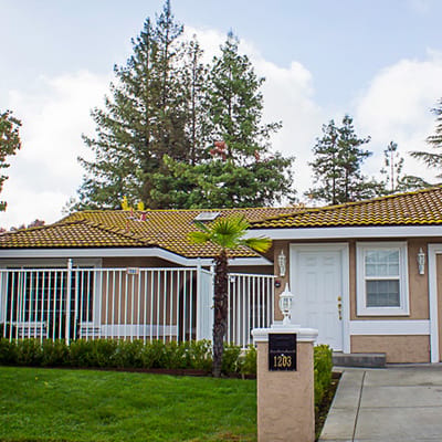 Exterior view of a senior living facility